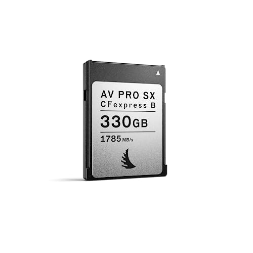 Angelbird - AV PRO CFexpress B SX - 330 GB - CFexpress Typ B Speicherkarte - Höchste Geschwindigkeit – für Burst Fotografie und Video – bis zu 12.000 + RAW