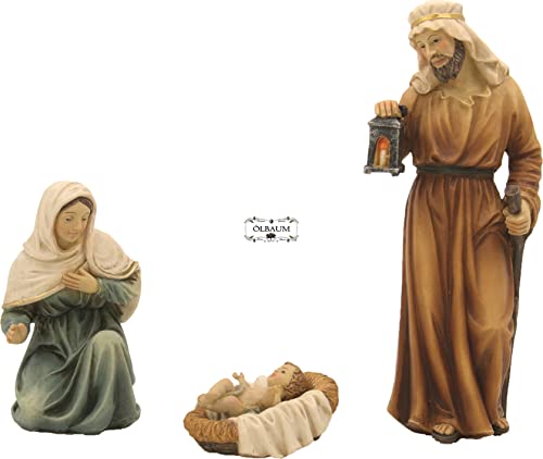ÖLBAUM Orientalisches Weihnachts-Figuren-Set, Maria, Josef und Jesukind in 8 cm F Größe, 3-TLG.