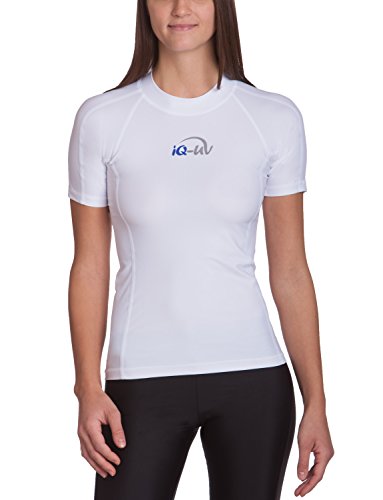 iQ-UV Damen 300 Slim Fit UV T-Shirt, Weiß, M