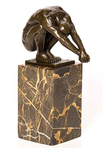 aubaho Bronze Schwimmer Turmspringer Skulptur Akt Erotik Skulptur Figur antik Stil