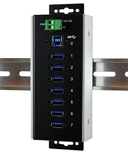 EXSYS 1187HMVSWT - USB 3.0 7-Port Industrie-Hub, 7x A, -40°C - +85°C