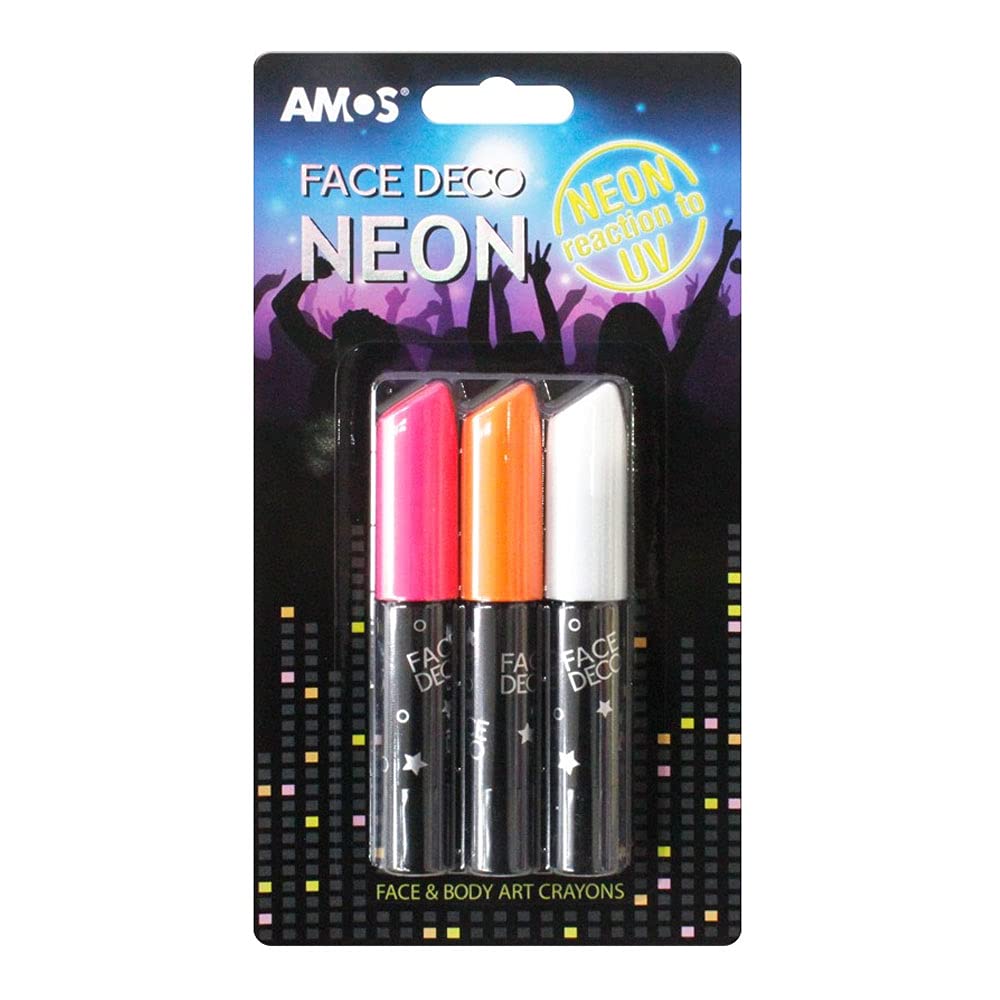 Amos Face Deco. Neon 3 Colors Included.