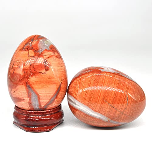 34 X 44 Mm Roter Silberblatt-Jaspis Ovaler Stein, Der Natürliche Kristallmassage-Mineraledelstein-Dekorationssammlung Heilt