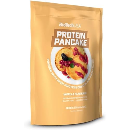 5 x Biotech USA Protein Pancake, 1KG Beutel , Vanille (5er Pack)