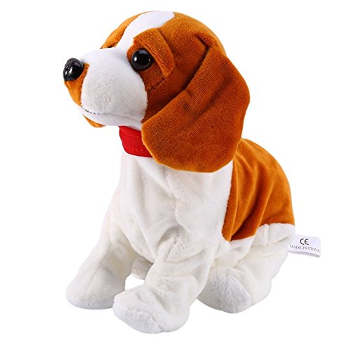 Yosoo Interaktiver Spielzeughund, Elektronischer Sprachgeseuerter Hund Spielzeug für Kinder Roboter Braun Hund der Spielzeug läuft Perritos de Juguete que Andan