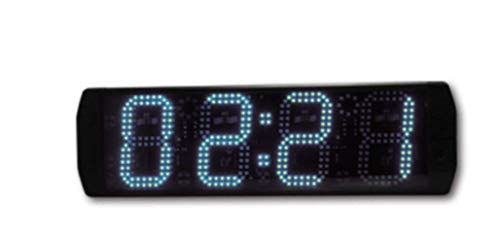 Huanyu 6" LED Countdown Uhr 4 Ziffern Lauf-Uhr wasserdichte Stoppuhr Countdown Clock Intervall Timer mit Fernbedienung& für Marathonlauf Sportveranstaltungen Wettbewerbe GS4T-6R (Weiß)