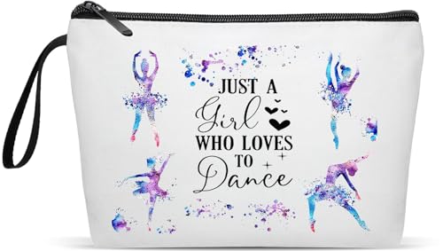 Fullrainbow Ballerina-Make-up-Tasche, Balletttasche, Ballettgeschenk, Make-up-Tasche, Tänzerin, Lehrer, Aquarell, Ballett, Tanzen, Mädchen, Kosmetiktasche, Ballett-Make-up-Tasche, Einfach: