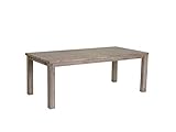 Ibbe Design Rechteckig Ausziehbar Esstisch 180x90 Natur Massiv Akazie Holz Esszimmer Tisch Alaska, L180x B90x H75 cm