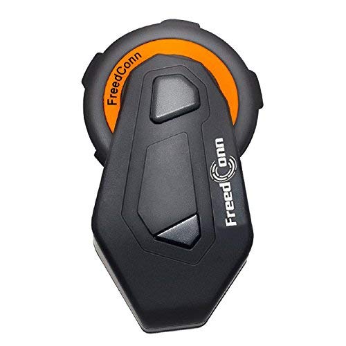FreedConn Motorrad-Bluetooth-Helm-Headset-Gegensprechanlage, TMAX-Pro Vollduplex-Funk-Motorrad-Gegensprechanlage für 6 Fahrer/Reichweite 1500m / Verbindung mit jedem Bluetooth-Headset (1 Stück)