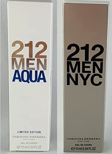 Carolina Herrera, Special Edition 212 Man Aqua and 212 Man NYC, Parfum-Set 2 x 10 ml