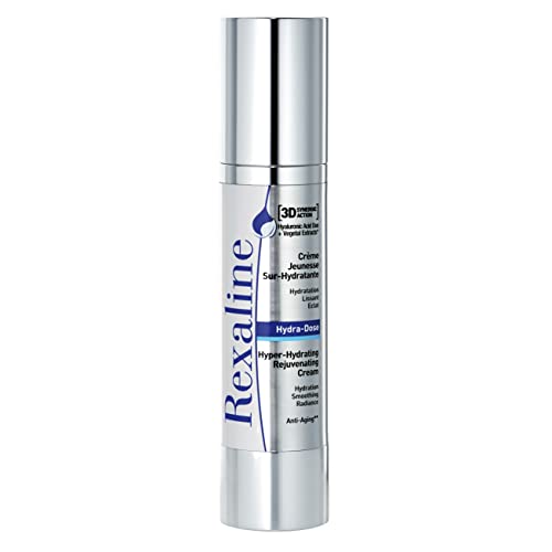 Rexaline - Hydra-Dose optimal feuchtigkeitsspendende Pflege - Anti-Faltencreme mit Hyaluronsäure - Anti-Aging Gesichtspflege - Tages- und Nachtcreme - für alle Hauttypen - Cruelty free - 50 ml