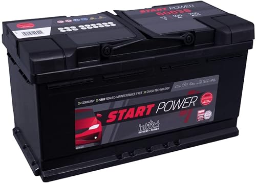 intAct Start-Power 60038GUG Starterbatterie 12V 100Ah, 760A (EN) Kaltstartstrom, zuverlässige und wartungsarme Batterie mit erhöhtem Auslaufschutz