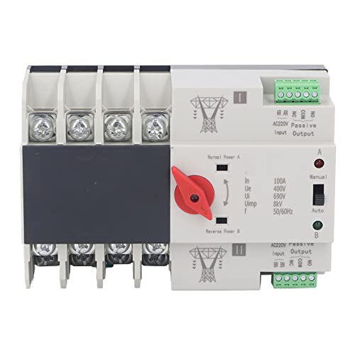 Dual Power Automatic Transfer Switch 4P Fast Switching AC400V 100A Silberkontaktisolierung und Hochtemperaturbeständigkeit für die Heimfabrik
