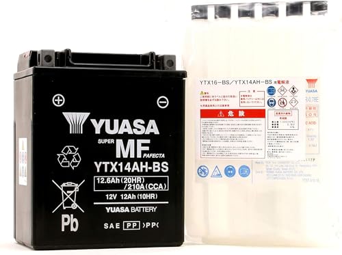 YUASA BATTERIE YTX14AH-BS AGM offen mit Saeurepack HP