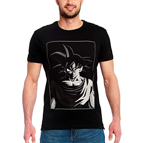 Dragon Ball Z Son Goku Manga Face T-Shirt Baumwolle schwarz - M