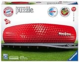 Ravensburger 3D Puzzle Allianz Arena 12526 - Bayern München Fanartikel - Stadion als 3D Puzzle - 216 Teile - ab 8 Jahren