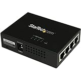 StarTech.com 4 Port Gigabit midspan - PoE+ Injektor - 802.3at/af - Wandmontierbar Power over Ethernet Midspan