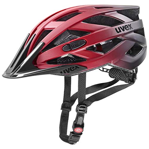 uvex Unisex - Erwachsene i-vo cc Fahrradhelm, Rot, 52-57