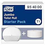 Tork Jumbo-Toilettenpapierrolle Starter Pack - 954000 - T1 + Toilettenpapier-Nachfüllung (360 m)