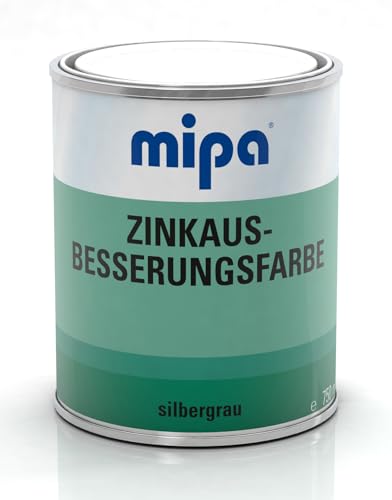 MIPA Zinkausbesserungsfarbe, glänzend/ 750 ml,silbergrau,Spezialfarbe,wasserfest