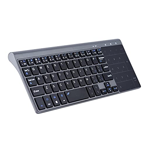 2.4G Handheld-Touchpad-Tastatur Mini und tragbare Plug-and-Play-Reise- und Geschäftstastatur mit USB-Empfänger für PC/Notebook/TV-Box