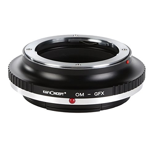 K&F Concept® OM - GFX Objektivadapter, Objektiv Adapterring für Olympus OM Objektiv auf Fujifilm Fuji GFX Kamera