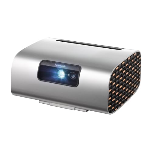 ViewSonic M10 Tragbarer RGB Laser Smart Projektor mit Harman Kardon Lautsprecher​, Silber