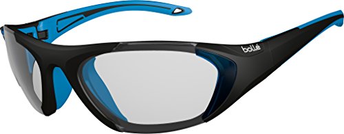 Bollé Erwachsene Sonnenbrille Field, Black/Blue, Large, 12400