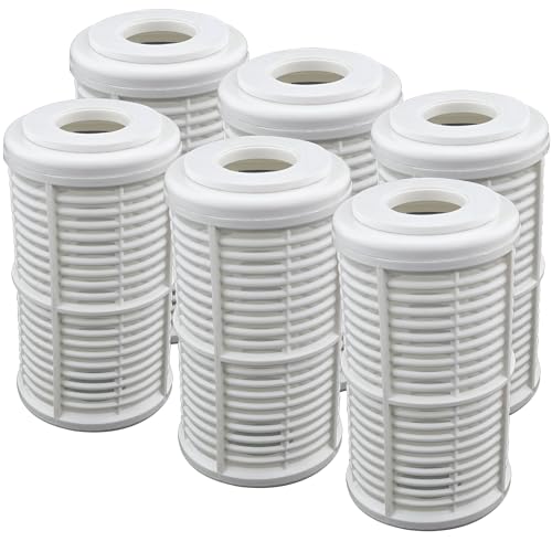 Filtereinsatz 5" für Gartenpumpe Vorfilter Nachfilter Hauswasserwerk Wasserfilter 6 Stück Filterkartuschen (Sieb-Filtereinsatz)