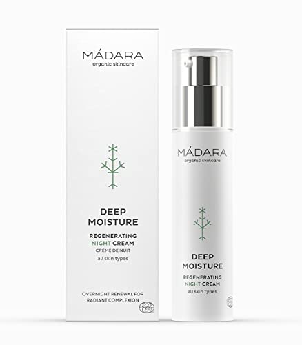 MÁDARA Organic Skincare | Feuchtigkeitsspendende Nachtcreme - 50ml, Reichhaltige Textur, Leicht absorbierend, Mit Antioxidantien und natürlichen Pflanzenessenzen, Vegan