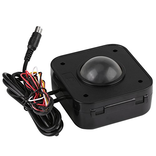 Bewinner LED Trackball-Maus Arcade Trackball-Maus für PC, beleuchtet 4,5 cm Runde LED-Trackball-Maus PS / 2-Leiterplattensteckverbinder für Arcade
