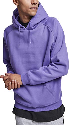 Urban Classics Herren Kapuzenpullover Blank Hoodie, Farbe ultraviolet, Größe L