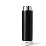 Pantone, BPA Free Tritan, Edelstahl, Black 419, 6.2 x 6.2 x 22 cm Trinkflasche