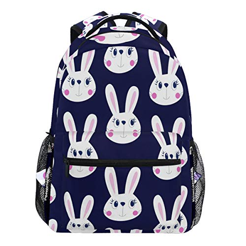 Oarencol Rucksack mit niedlichem Cartoon-Hasen-Motiv, für Damen, Herren, Mädchen, Jungen