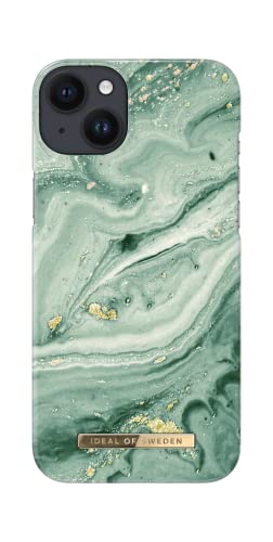 IDEAL OF SWEDEN Handyhülle für iPhone 14 Plus (Mint Swirl Marble)