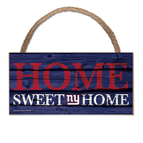Wincraft NFL Schild aus Holz New York Giants Holzschild Wood Home Sweet Home