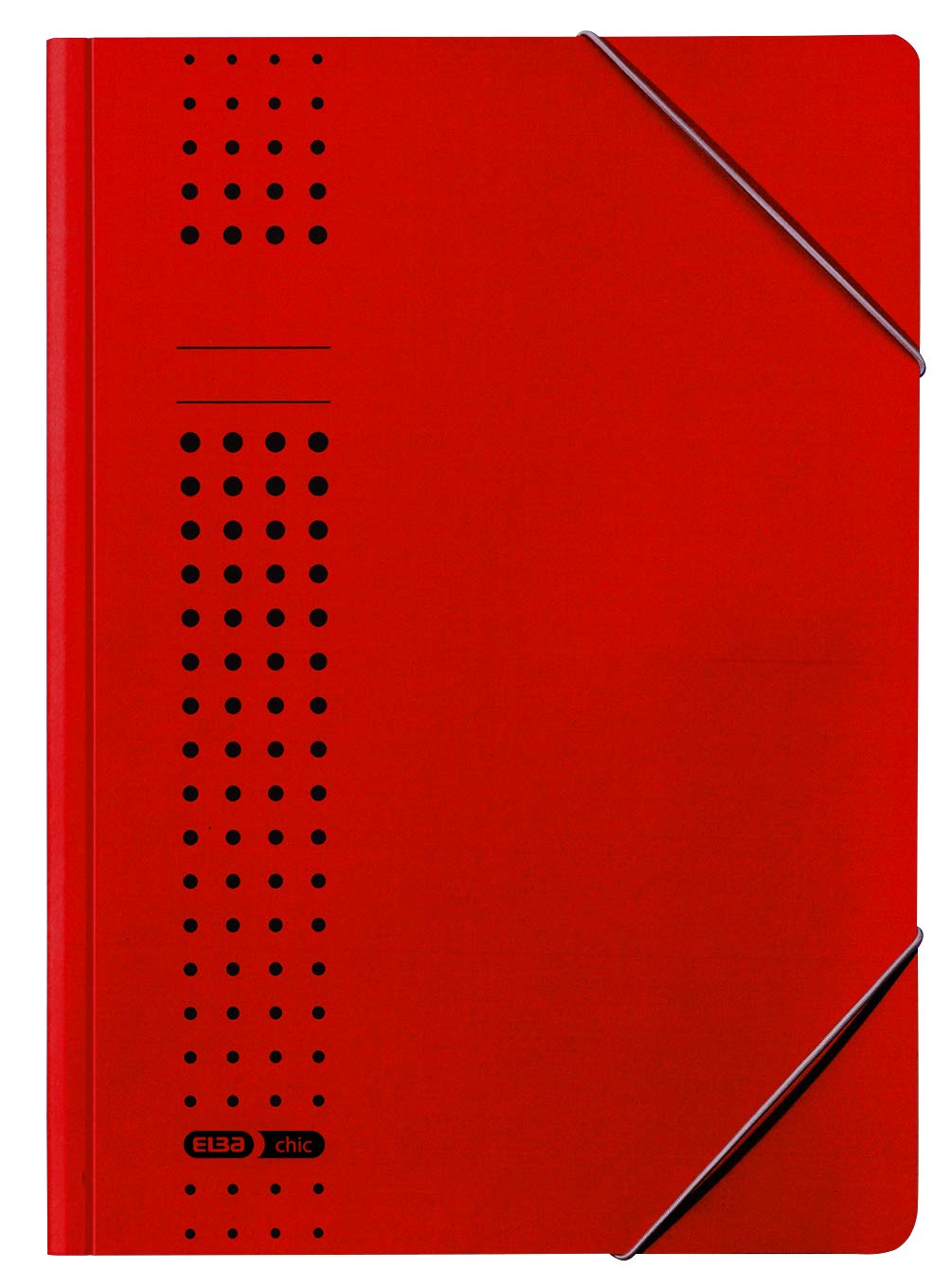 ELBA Eckspanner-Mappe chic, für A4, aus Karton, rot, 25er Pack