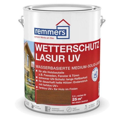 Remmers Wetterschutz-Lasur UV - nussbaum 5L