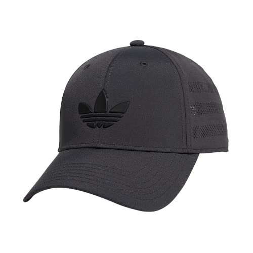 adidas Originals Herren Beacon Strukturierte Precurve Snapback Cap, Carbon-Grau/Schwarz, Einheitsgr e