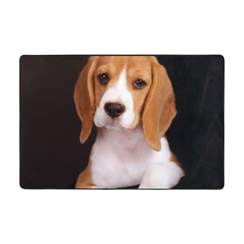 ESASAM Ovely Pet Beagle Bedruckter Teppich für Hunde, wasserabsorbierend und langlebig, geeignet für jeden Wohnraum