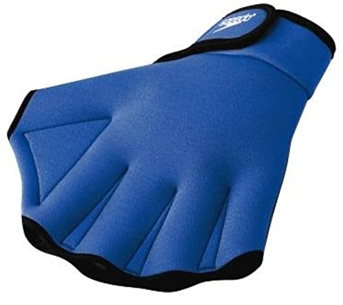 Speedo Aqua Fit Schwimmen Training Handschuhe, Herren, 753465-Royal Blue-L, königsblau, Large