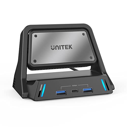 Unitek Dock Pro für Steam Deck™ 100W 8K | D1097A | Cooling Dock Pro | 8K UHD Video Unterstützung | Power Delivery 100W | Anschlüsse: HDMI, DP, USB-A, USB-C, RJ-45-Anschluss
