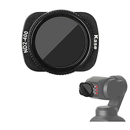 Kase Magnetischer Fader-ND-Filter ND2-ND400 für DJI Osmo Pocket 2/1 Kamera, variabler Graufilter ND2-400, verstellbar mit mehrschichtiger Beschichtung, optisches Glas