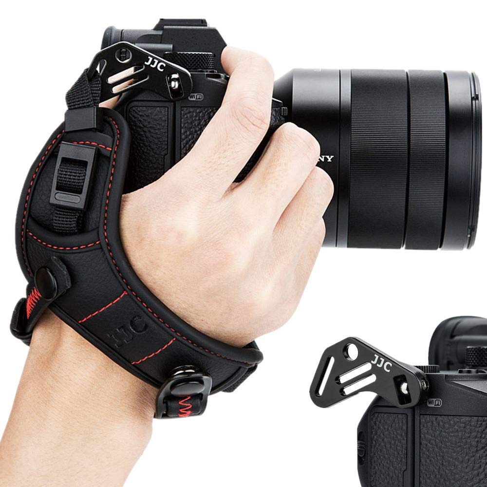 JJC Systemkamera Handschlaufe für Nikon Z7 Z6 Sony A7III A7II A7RIII A7RII A7SII A6500 A6400 A6300 A6000 Fujifilm Fuji X-T3 X-T2 X-T30 X-T20 X-E4 X-E3 Olympus OM-D E-M10 Mark II III Panasonic S1R S1