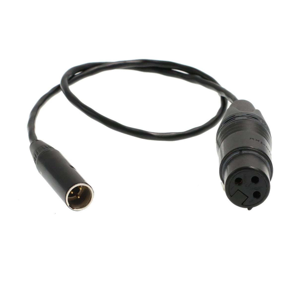 BMPCC Kamera-Audiokabel TA3M auf XLR 3 Pin Mikrofon für Blackmagic Design Pocket Cinema Kamera 4K 6K Video Assist (30cm)