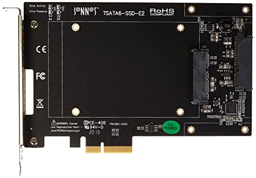 SoNNeT TSATA6-SSD-E2 Tempo SSD 6GB/s SATA PCIe 2.0 Drive Card for SSDs