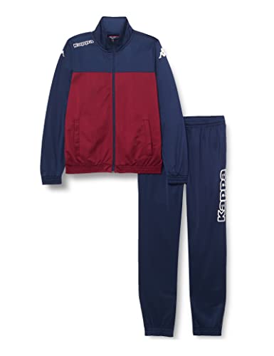Kappa Jungen Alfon Trainingsanzug, Granata, Rot/Marineblau, X-Large
