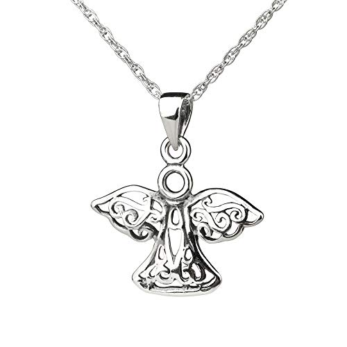 Celtic Silver Angel - Keltischer Engel aus Silber - Made in Edinburgh