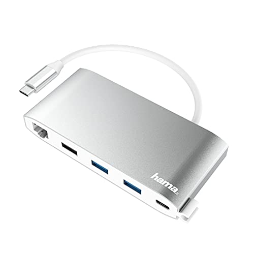 USB-C Hub, Multi-Port, 8 Ports, 3 x USB-A, 2 x USB-C, VGA, HDMI™, LAN