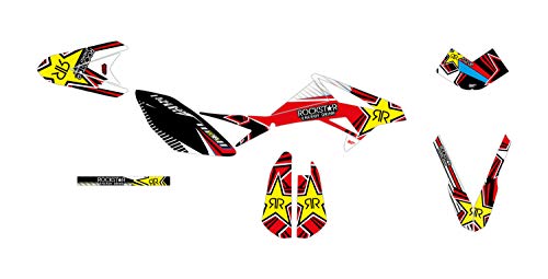 Deko-Set für Motorrad, anpassbar, Beta RR 50 Star, Rot, 2011 bis 2020